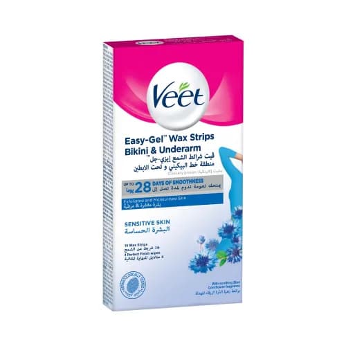 Veet Easy Gel Wax Strips Bikini N Underarm 16'S