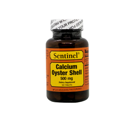 Sentinel Calcium Oyster Shell 500 Mg 100 S