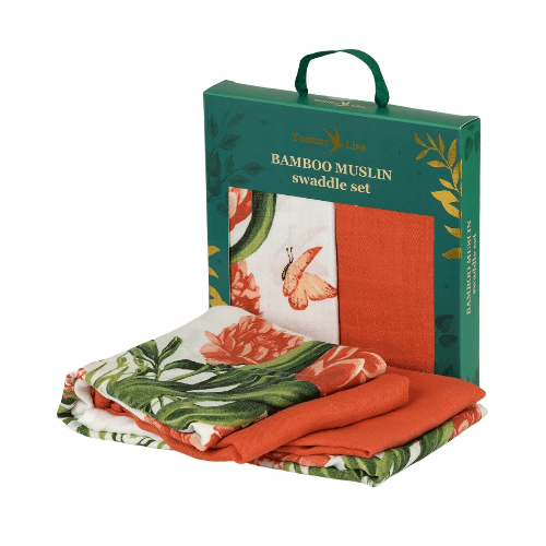 Tommy Lise Baby Swaddle Scarlet Dreams Set 90X90 Cm (Buy 1 Get 1 Free)