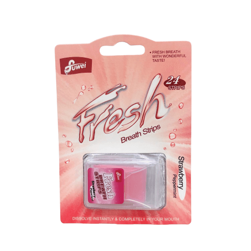 Fresh Breath Strips Strawberry 24'S