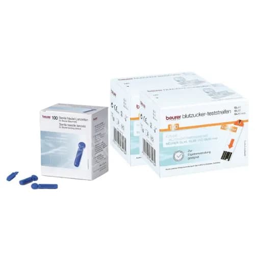 Beurer Gl50/Gl44 Code Free Strips 100S+Beurer Lancet 100'S