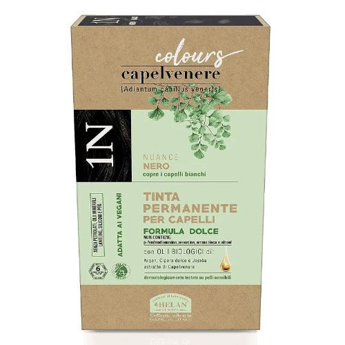 Capelvenere Permanent Hair Dye Black 1N