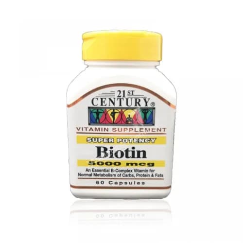 21St Century Biotin 5000Mcg 60Caps