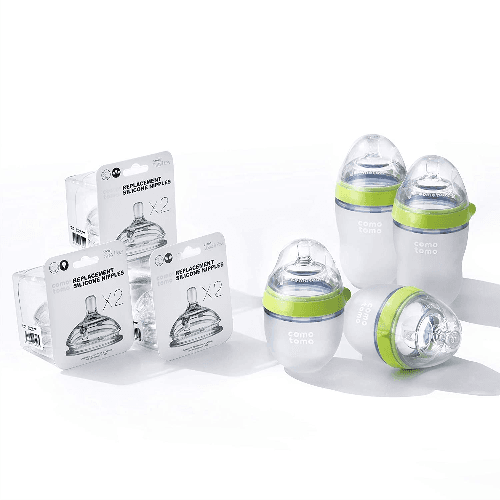 Comotomo Baby Bottle Bundle Green