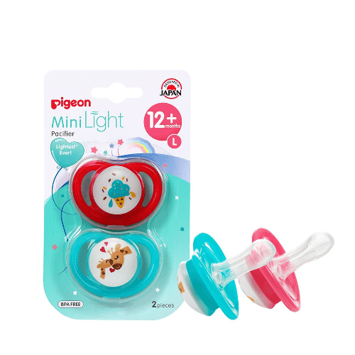 Pigeon Mini Light Pacifier Double L Girl Ice Cream & Giraffe
