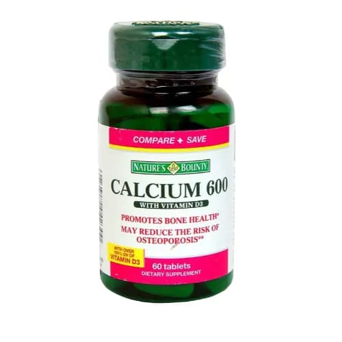 Nature's Bounty Calcium 600 + D (Caltrate D) Tablets 60's