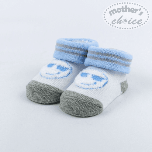 Mother'S Choice-Baby Socks Spandex.Blue White (Buy 1 Get 1 Free)