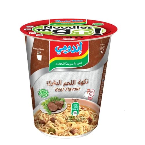 Indomie Beef Cup Noodles 60 Gm