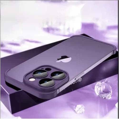 Luxury Corner Protective Case Iphone 15 Pro Purple: