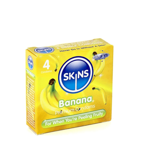 Skins Banana Flavoured Lub Condoms 4S