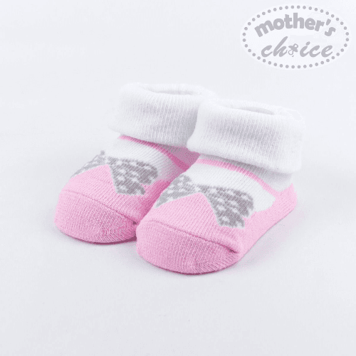 Mother'S Choice-Baby Socks Spandex.Pink Gilt (Buy 1 Get 1 Free)