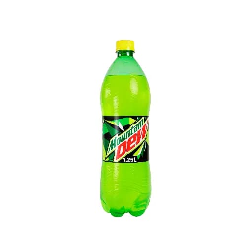 Mountain Dew, Carbonatedsoft Drink, Plastic Bottle, 1.25 Liter