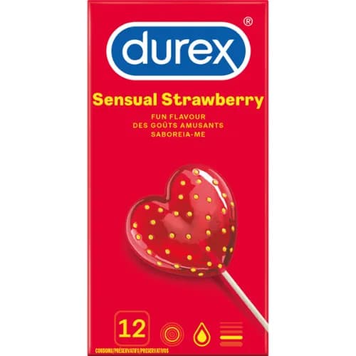 Durex Sensual Strawberry Condoms