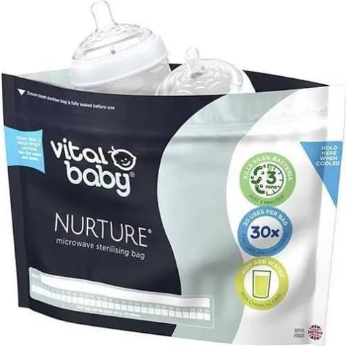 Vital Baby Nurture Microwave Sterilizing Bags 5Pk