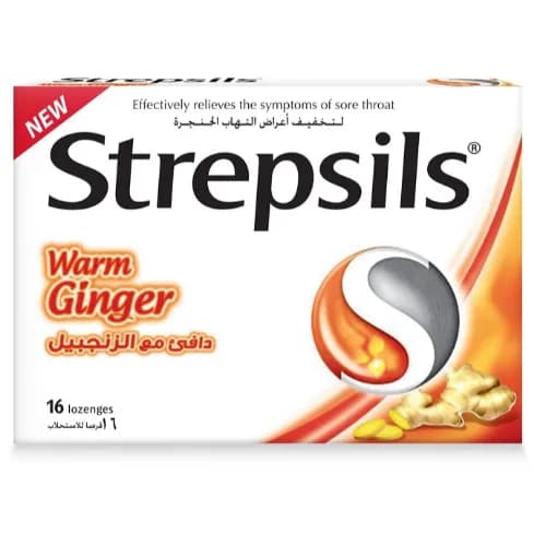 Strepsils Warm Ginger Lozenges 16'S