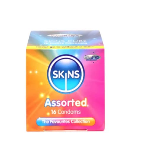 Skins Assorted Condoms Cube 16S