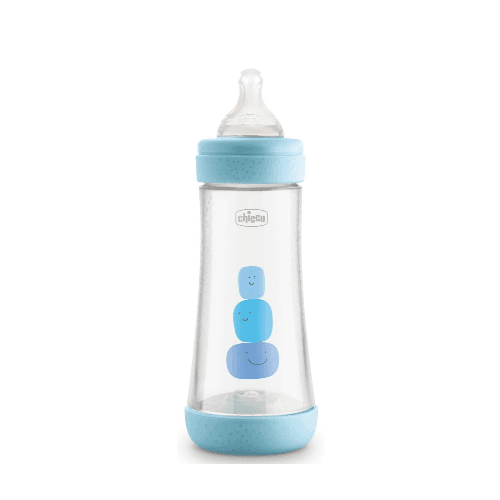 Chicco Perfect5 Bottle For Boys 4M+ - 300Ml - Fast Flow - Silicone