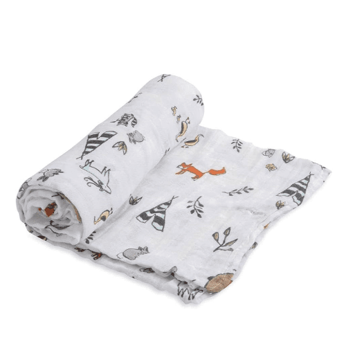 Little Unicorn Forest Friends Cotton Muslin Swaddle Blanket