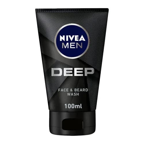 Nivea Men Face & Beard Cleanser Deep 100 Ml