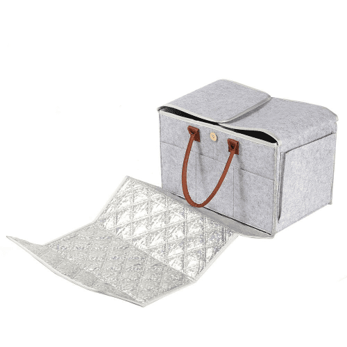 Little Story 2in1 Diaper Caddy With Mat Xl - Grey