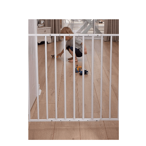Clippasafe Extendable No Trip Gate 60 107Cm Metal White