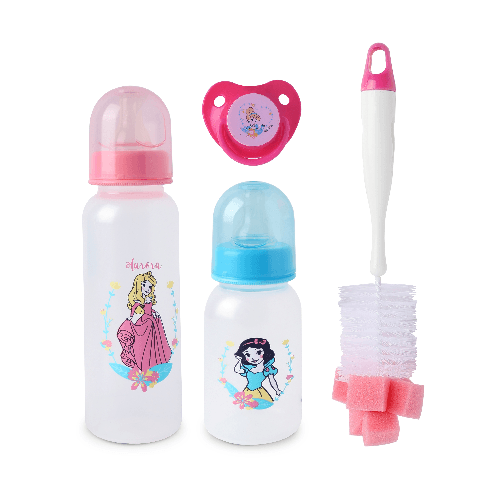 Disney Baby Feeding 4 Pcs Gift Pack 0+ Months Princess (Buy 1 Get 1 Free)