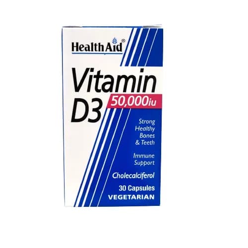 Health Aid Vit D3 50,000 Cap 30'S