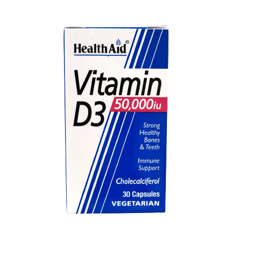 Health Aid Vit D3 50,000 Cap 30'S