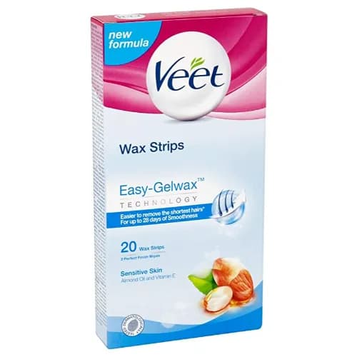 Veet Cold Wax Strips Sensitive Skin 20'S