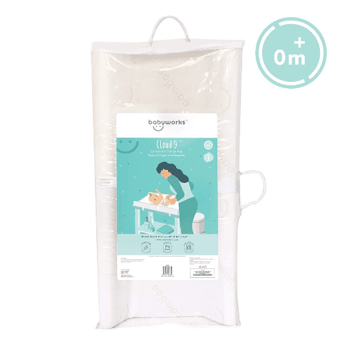 Baby Works Memory Foam Contoured Change Pad With Bamboo Cover Waterproof (Buy 1 Get 1 Free)