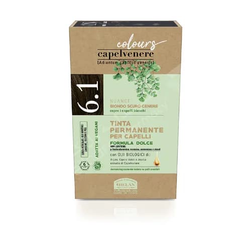 Capelvenere Permanent Hair Dye Dark Ash Blonde6.1N