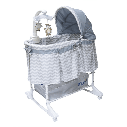 Moon Soffy 4 In 1 Convertible Cradle Grey (Buy 1 Get 1 Free)