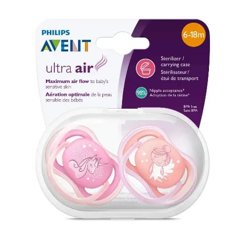 Philips Avent Pacifier Ultra Air Girl 2Pcs (6-18m)