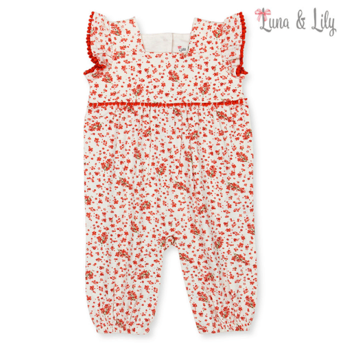 Luna & Lily Baby Sleeveless Romper Flower 3 - 6 M