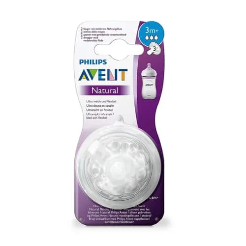 Philips Avent Natural 2.0 Feeding Teats 0 M X2