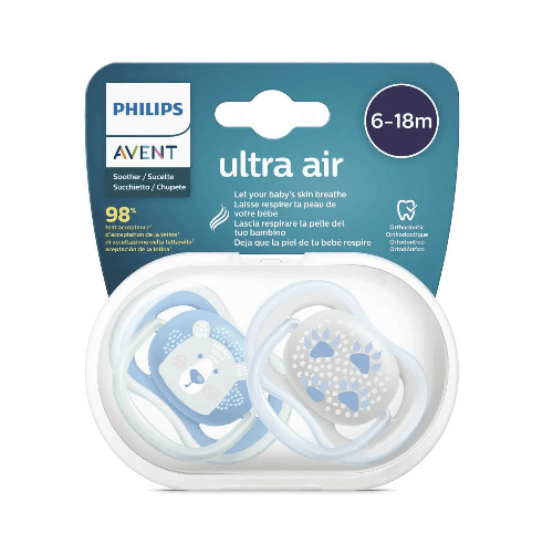 Philips Avent Soother Ultra Air Animals 6-18 X2