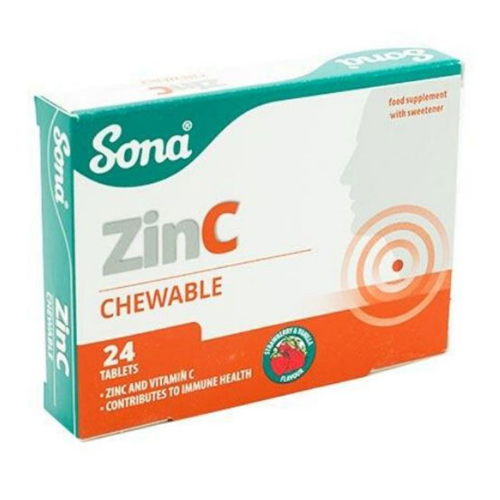 Sona Zinc Chewable Tablets - 24'S