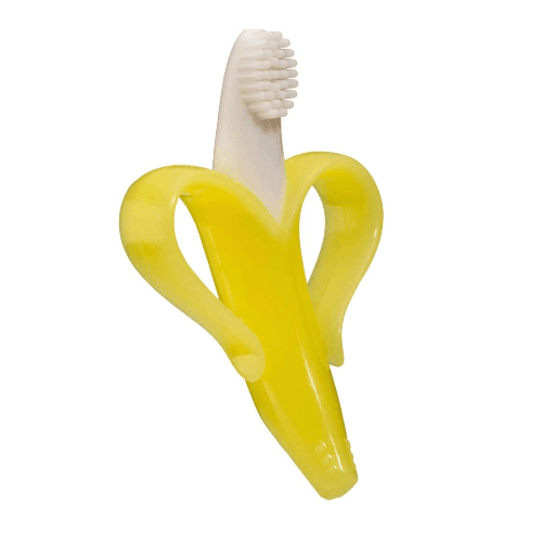 Baby Banana Brush For Infants Teeth - Yellow