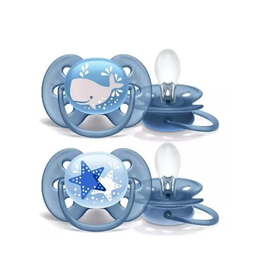 Philips Avent Soother Ultra Soft 6-18M Boy X2