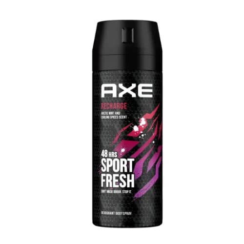 Axe Recharge Sport Fresh 48H Deodorant Spray Arctic Mint & Cooling Spice Scent 150Ml