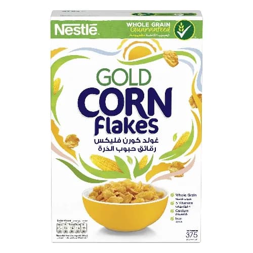 Nestle Gold Corn Flakes Cereal 375 Gm