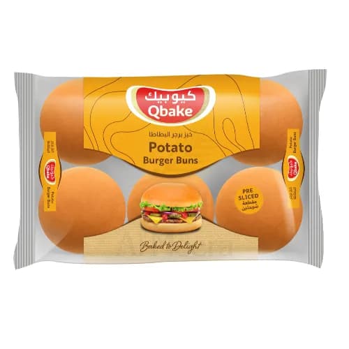 Qbake Potato Burger Bun 420 Gm