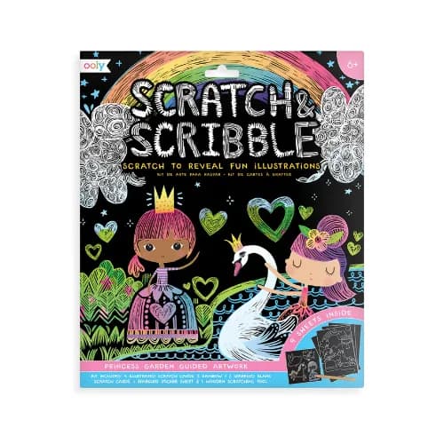 Princess Garden Scratch And Scribble Scratch Art Kit By Ooly