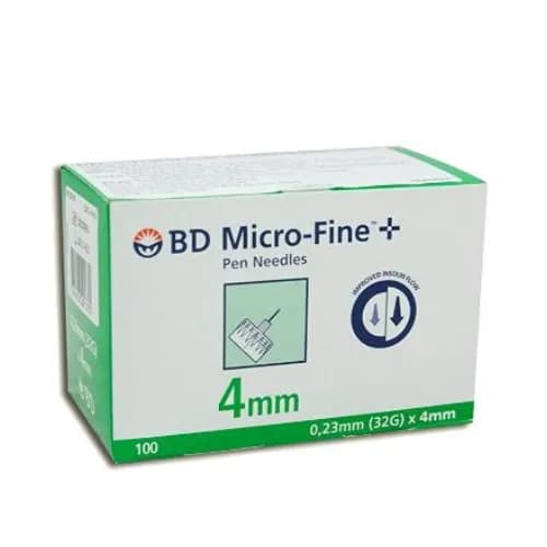 Bd Micro Fine Plus 4 Mm 100 Needles