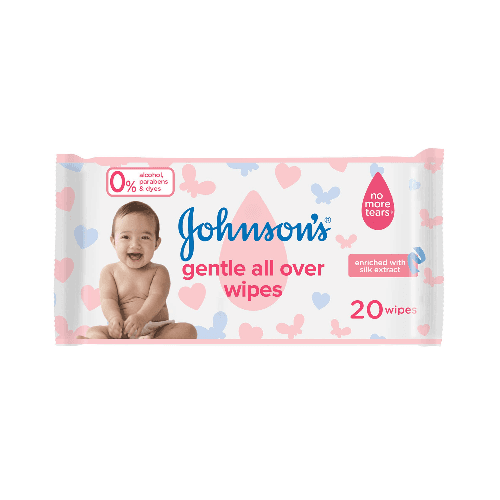 Johnson'S Gentle All Over Wipes 20'S