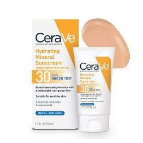 Cerave Hydrating Mineral Sunscreen 50Ml