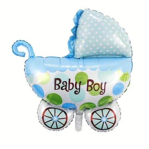 Baby Buggy Boy Helium Balloon