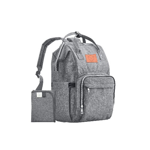 Keababies Diaper Bag Backpack, Waterproof Multi Function Baby Travel Bags - Gray