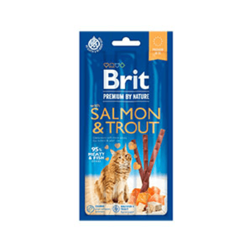 Brit Premium By Nature Cat Sticks With Salmon & Trout (3 Sticks)