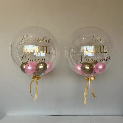 Beautiful Queen 2 Transparent Balloon